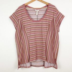 Matilda Jane Heart to Heart On the Horizon Striped Knit Top Sz XL X Large NWT